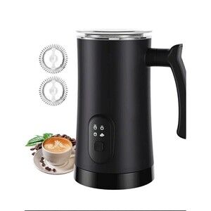 MUMAO Milk Frother 4-in-1 Electric Steamer 350ml/11.8oz Auto Hot/Cold Foam